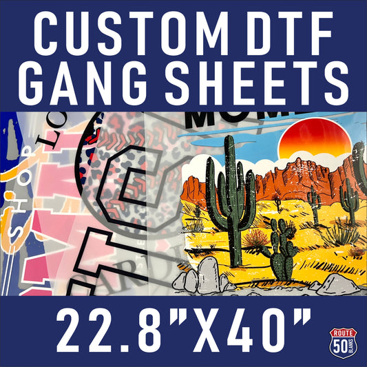 Custom 22.8"x40" DTF Gang Sheet