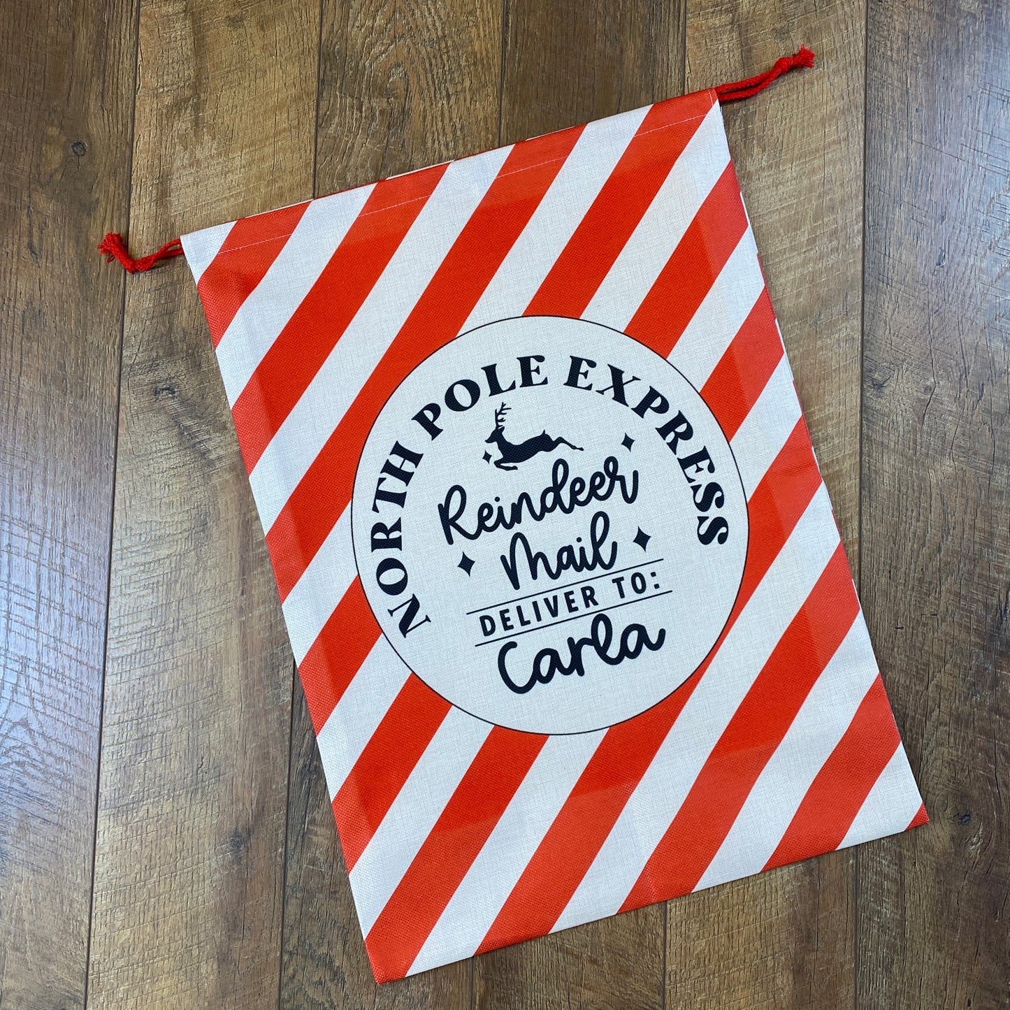 Santa Sack | Candy Cane Stripe