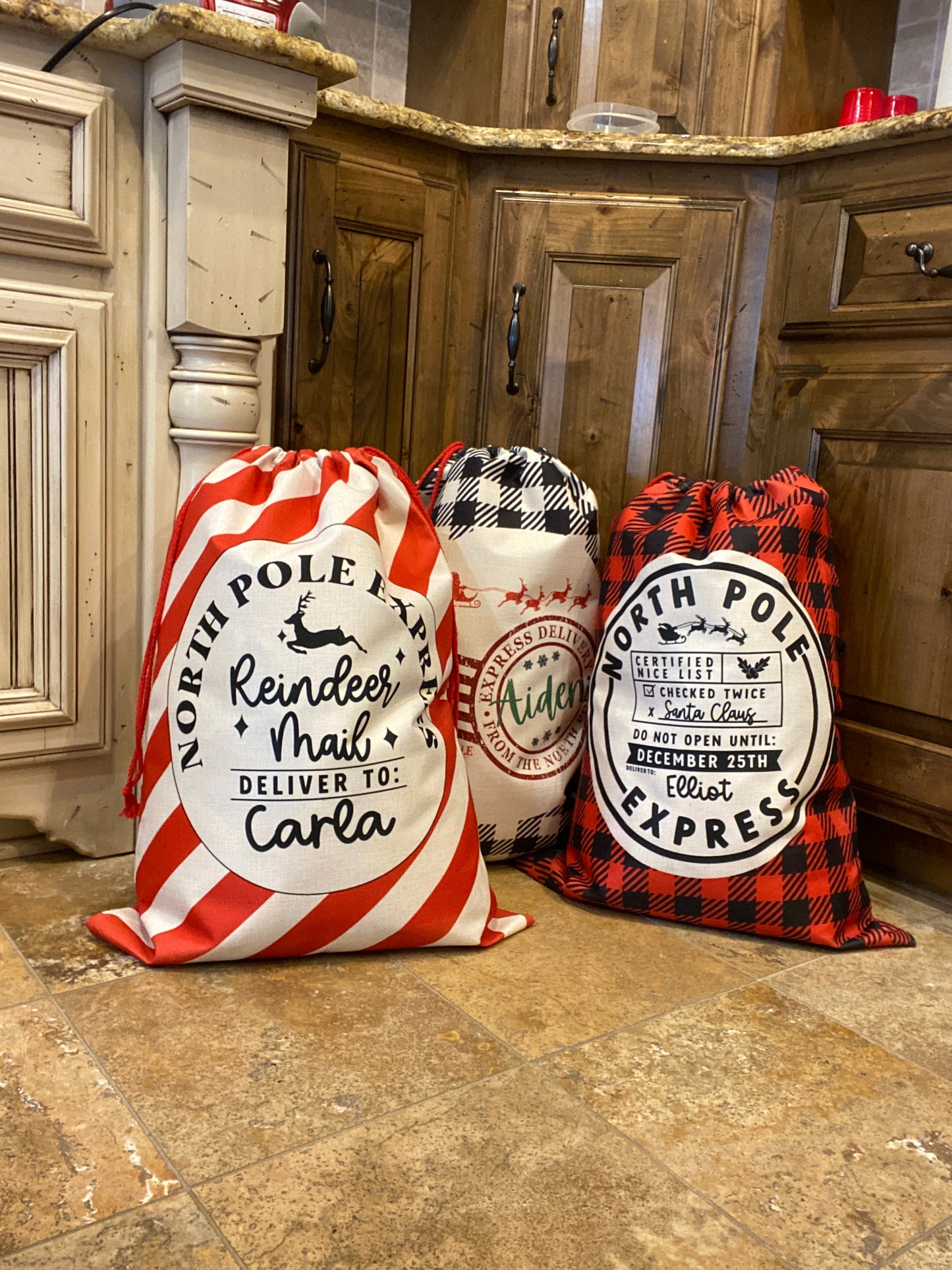 Santa Sack | Candy Cane Stripe