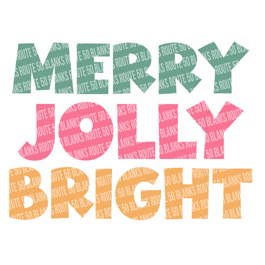 Merry Jolly Bright Digital Download