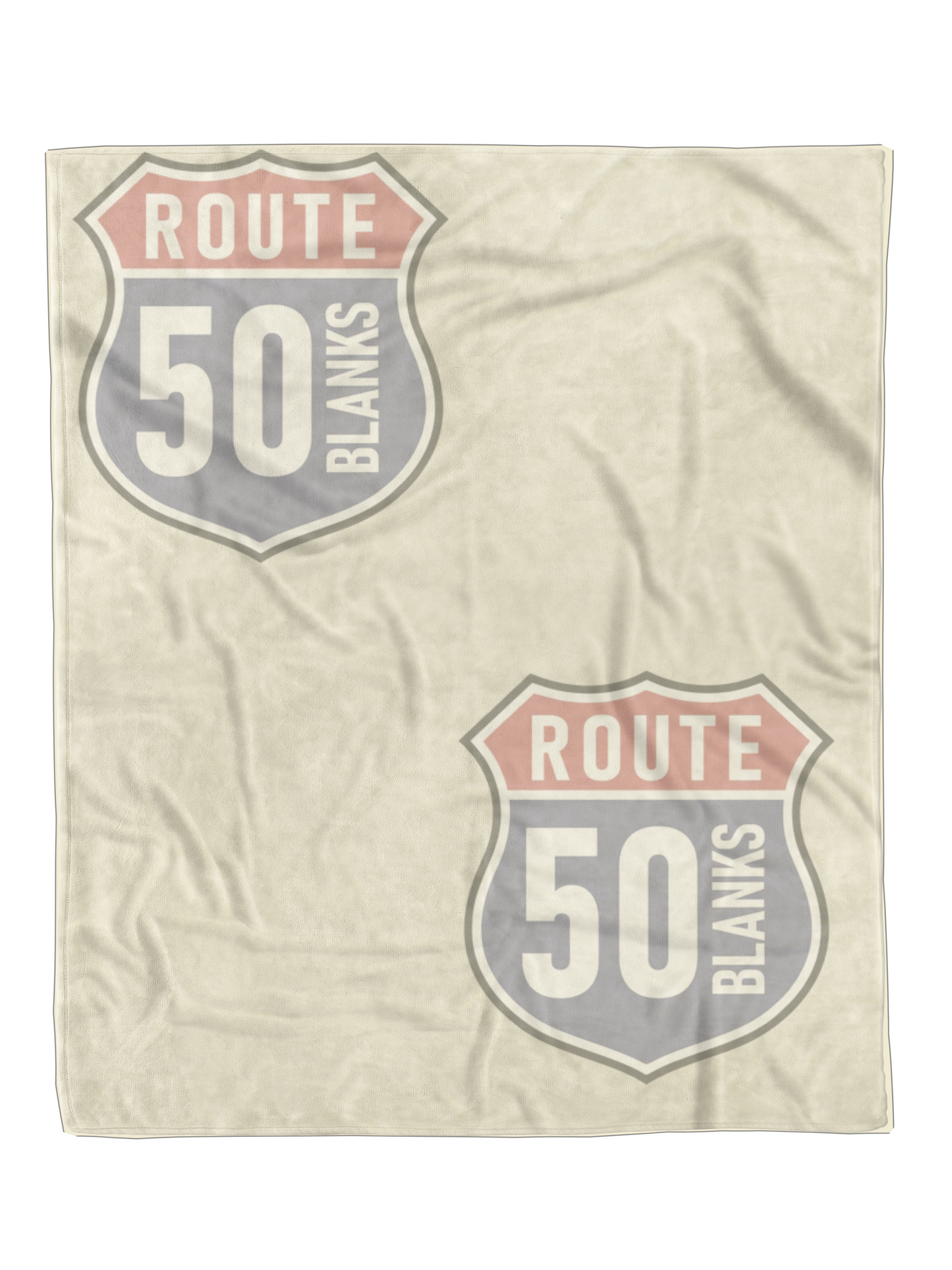 Minky Blanket - CREAM - Blank Mock-Up Digital Download